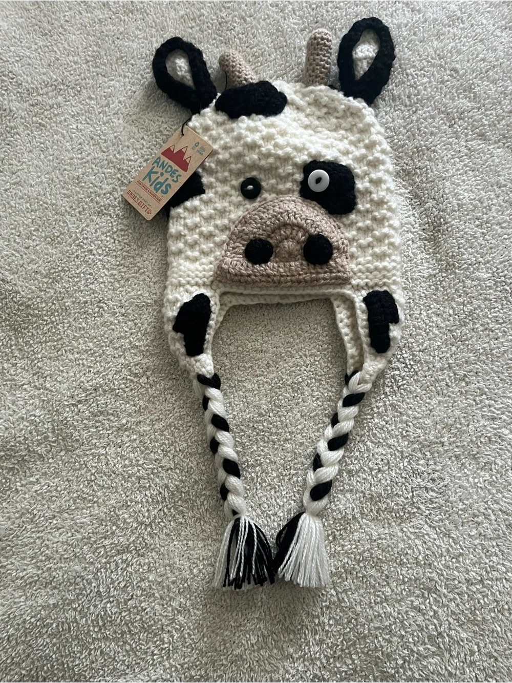 Andes Gifts Child’s Cow Knit Hat